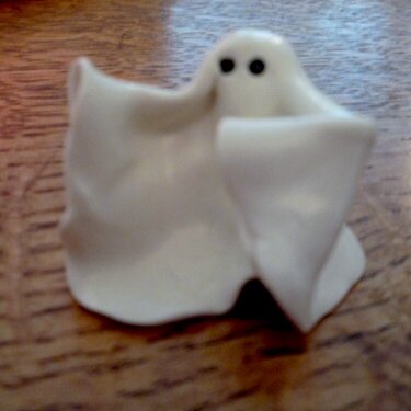 Polymer clay ghost