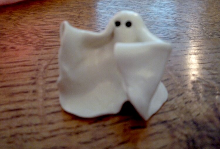 Polymer clay ghost