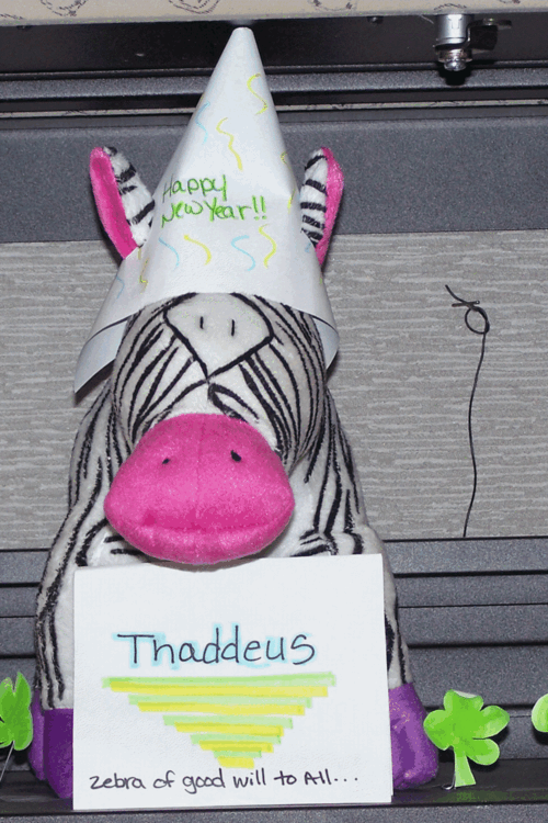 JAN04-POD Thaddeus the Zebra