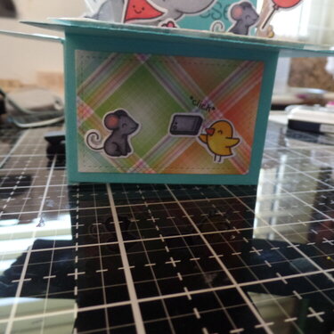Front of pop up box