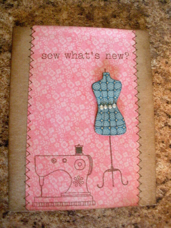 Sewing card