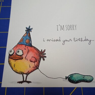 Belated birthday card