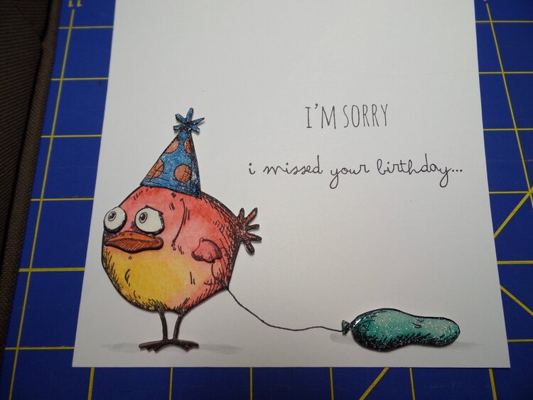 Belated birthday card