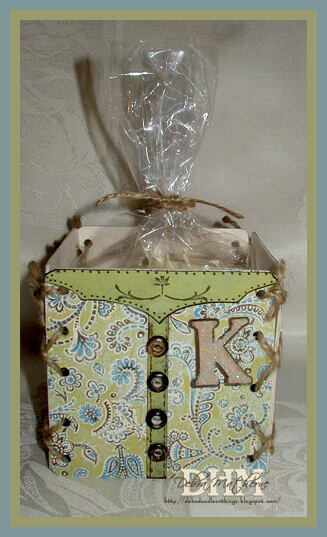 Altered Chipboard Coaster Box (Cowgirl)