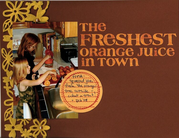 The Freshest Orange Juice in Town
