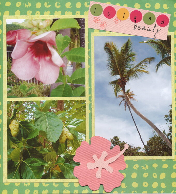 Island Beauty - left page (Cruise Album)