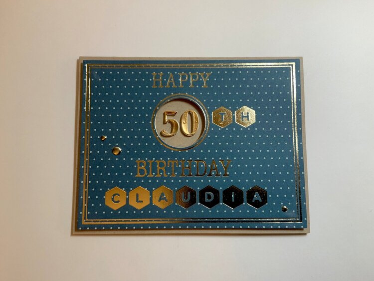 Personalized 50th Birthday card