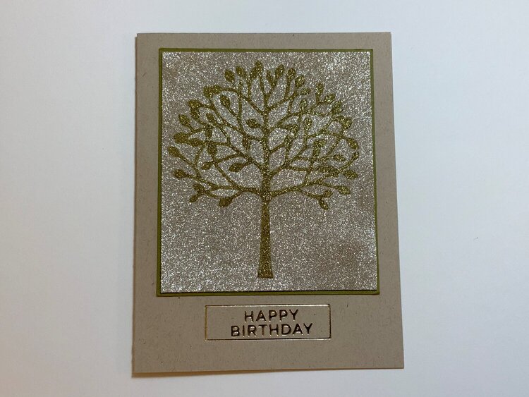 Glitter and hot foil Birthday card