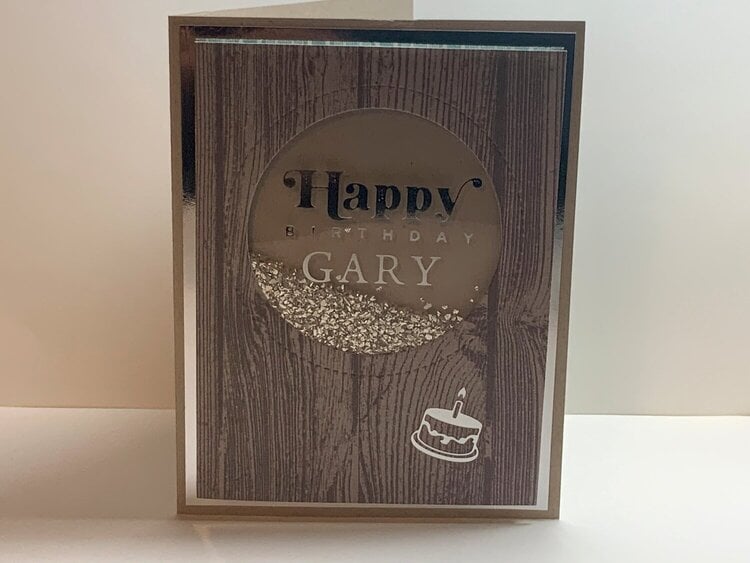 Masculine hot foil Birthday Card