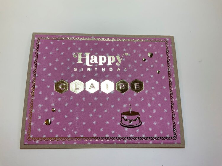 Personalized Birthday card