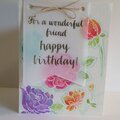 Altnew flower card with vellum