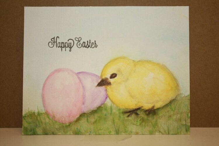 Easter chick &amp; eggs
