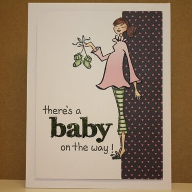 Expecting a baby card.