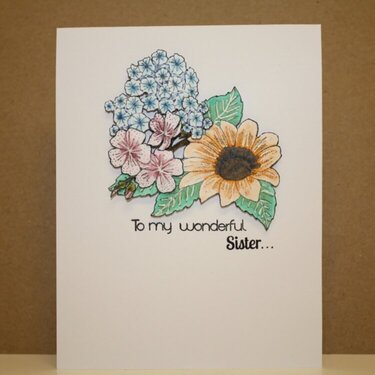 Simple floral card