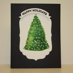 Watercolored Holiday Tree