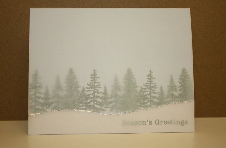 Snowy Trees Season&#039;s Greetings