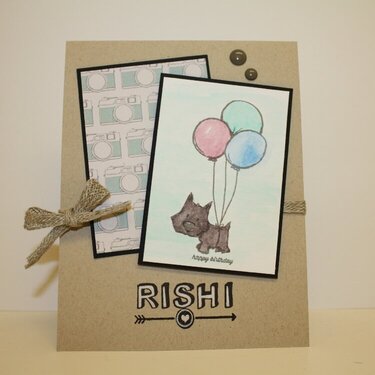 Birthday Card for Rishi
