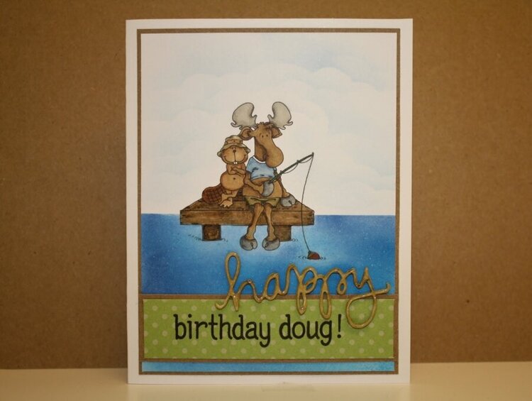 Fishing birthday card