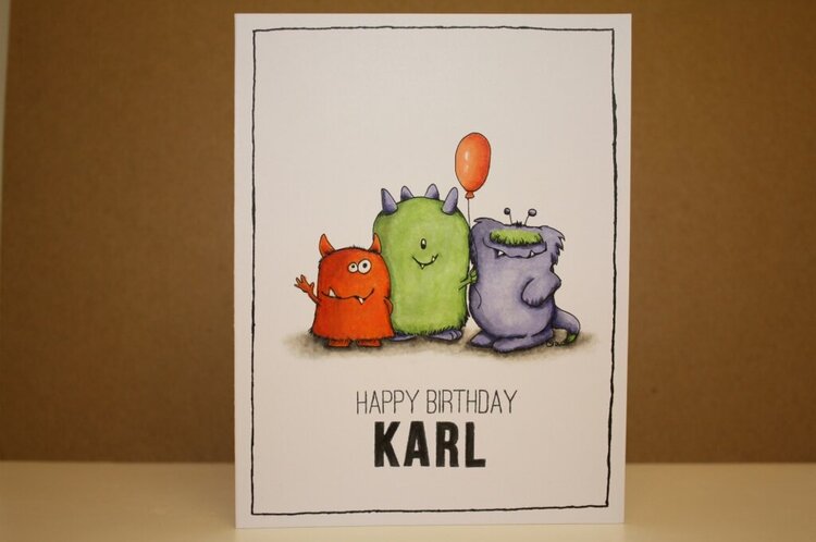 Another monster birthday card