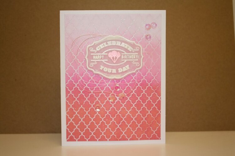 Celebrate Ombre Card