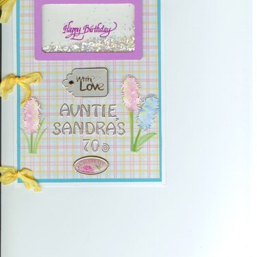 Auntie Sandra&#039;s 70th Birthday card