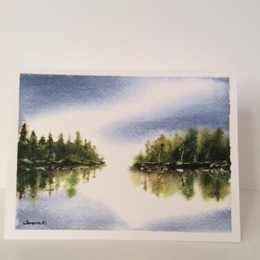 Watercolor card