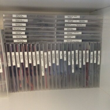 DVD Cases for a  stamp storage