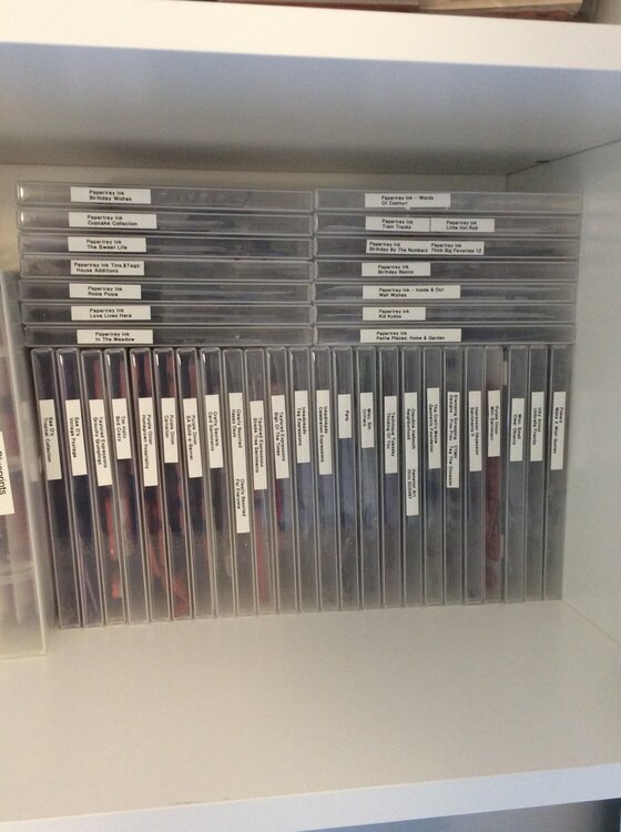 DVD Cases for a  stamp storage