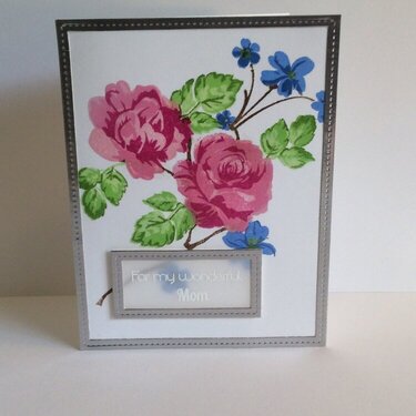 Vellum greeting and foil frame