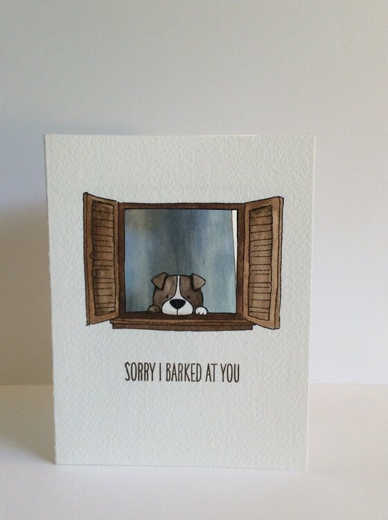 Sorry I barked at you...