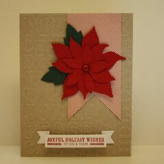 Poinsettia card