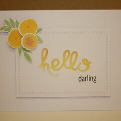 Yellow Hello Card (Copy And Share)