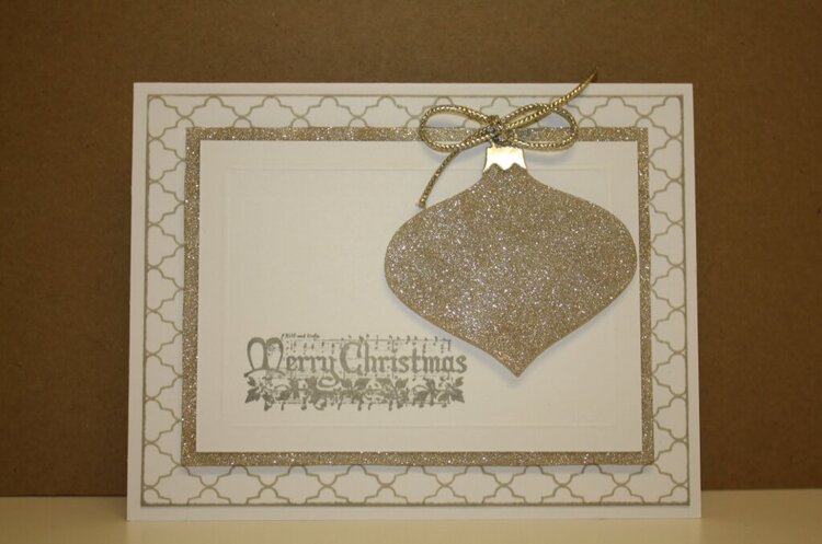 Glitter Ornament Card