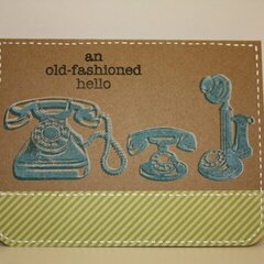 An Old-fashioned Hello