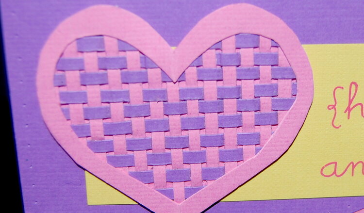 {happy} anniversary - close up of weaved heart