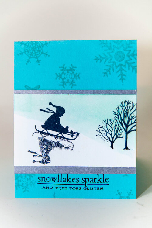 Snowflakes sparkle