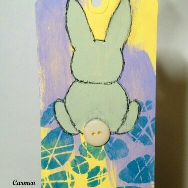 Easter Bunny Tag by Carmen Whitehead **The Crafters Workshop