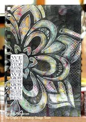 Art Journal with Zen Flower by TCW DT Member  Karen Liz Henderson
