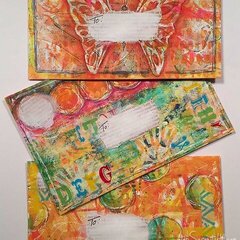 Monoprinted Mail Art Envelopes by Consie Sindet **The Crafters Workshop