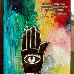 Henna Hands Canvas by Ronda Palazzari
