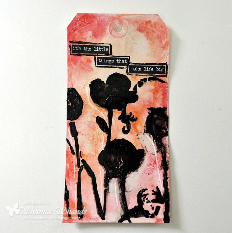 Black Poppy Tag by Shanna Shands **The Crafters Workshop