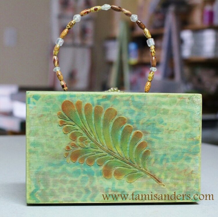 Heathered Feathered Box Purse by Tami Sanders