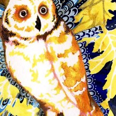 Owl Index Card Art by Carmen Medlin  **The Crafters Workshop