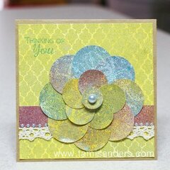 Circles Flower Card by Tami Sanders