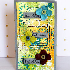 Best Wishes - Mixed Media Cards by TCW DT Member Sanna Lippert