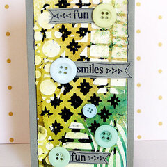 Smiles Mixed Media Cards by TCW DT Member Sanna Lippert