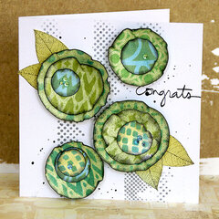 DIY flower card by Sanna Lippert