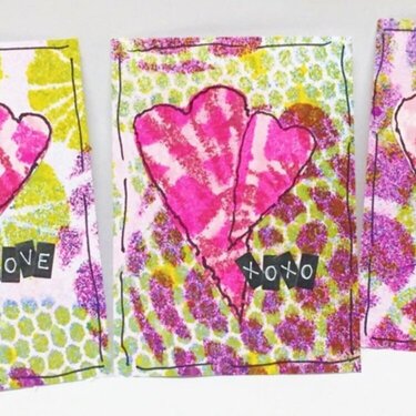 ATC’s for Valentine’s Day by Tami Sanders