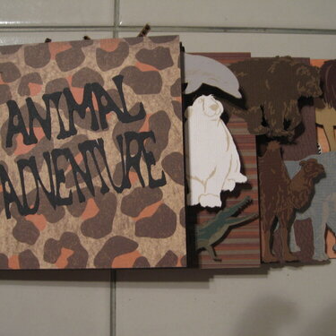 Custom Chipboard Zoo Mini Album