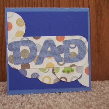 Blue Dad card